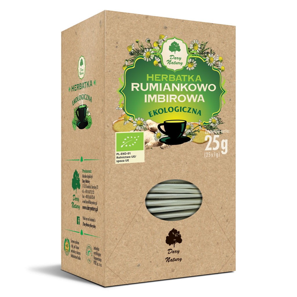 DARY NATURY Herbatka Rumiankowo-imbirowa EKO 25x1g