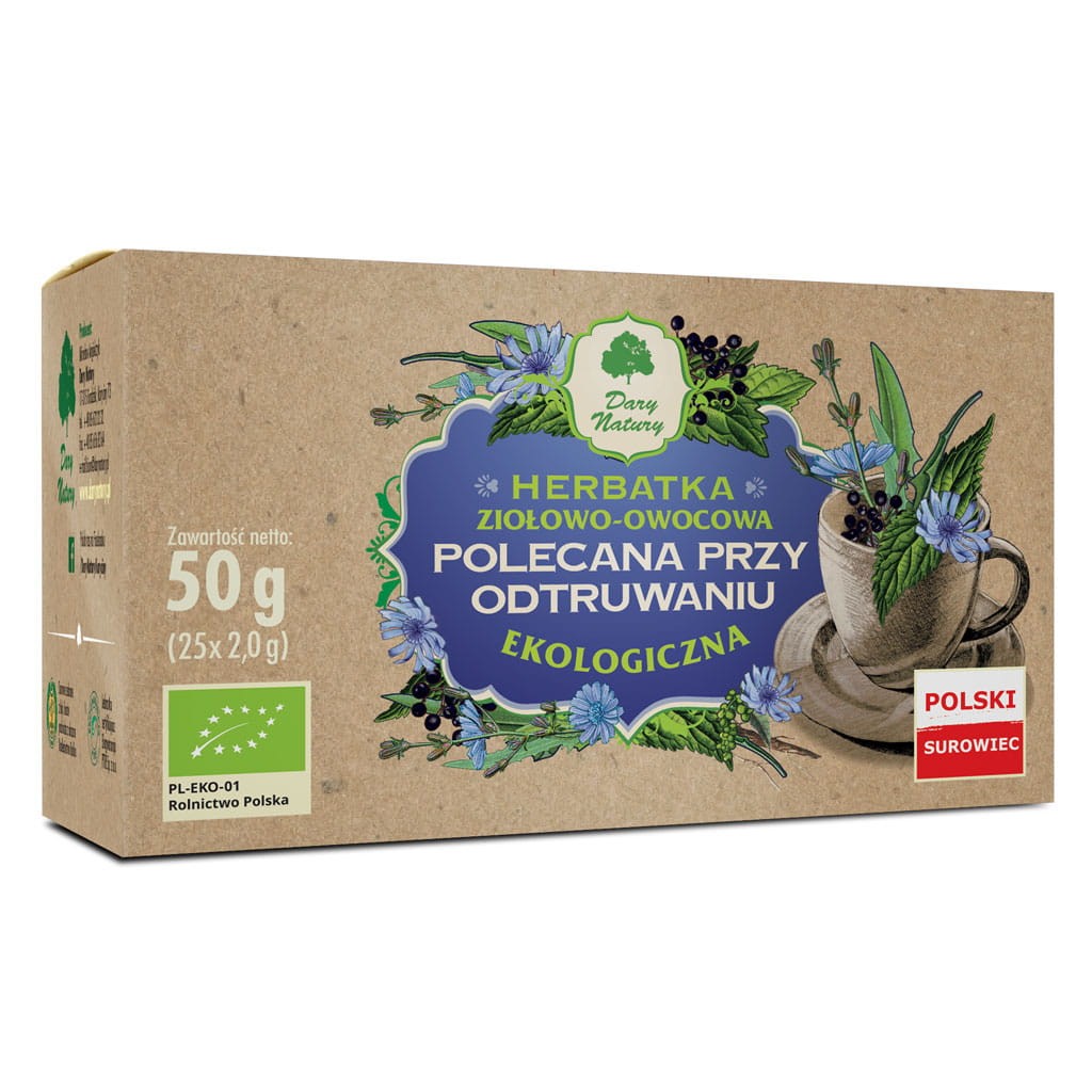 DARY NATURY Herbatka Polecana przy odtruwaniu EKO 25x2g