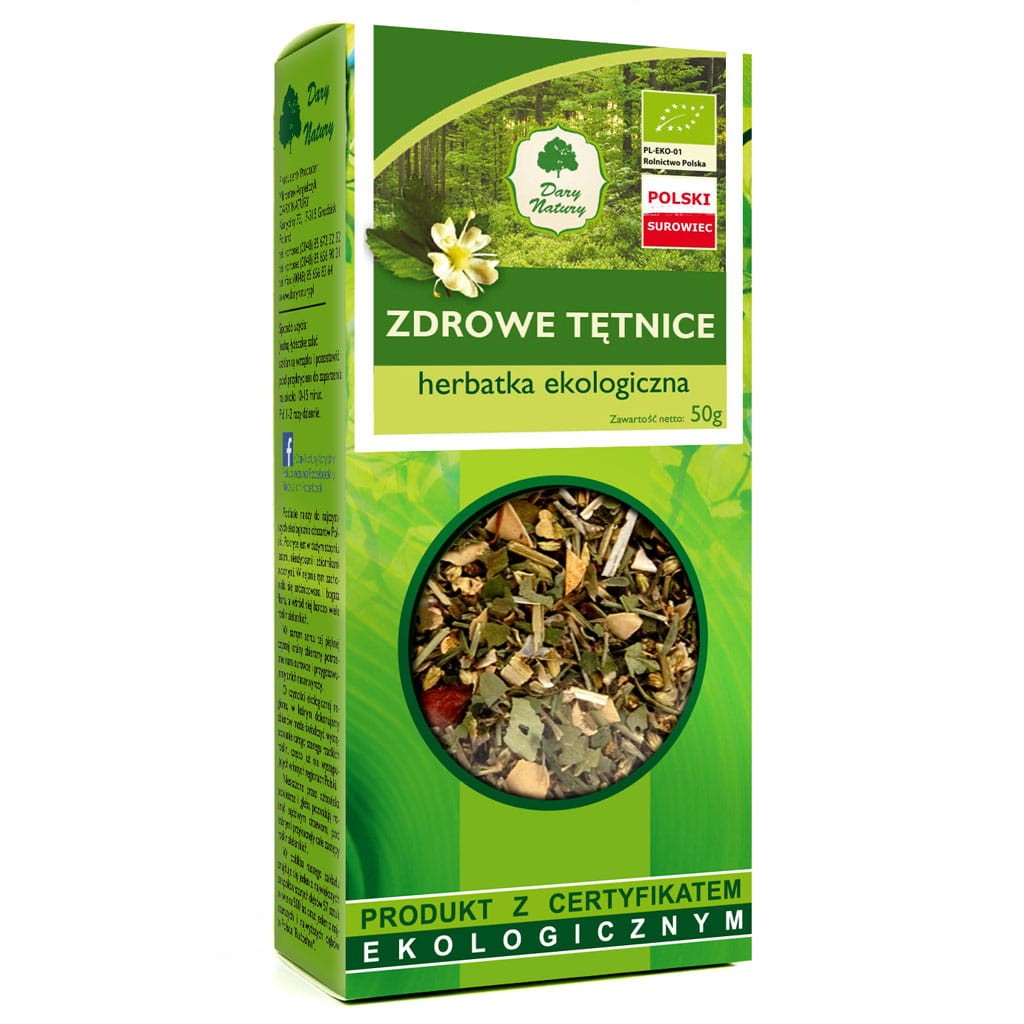 DARY NATURY Herbatka Zdrowe tętnice EKO 50g (miażdżyca)