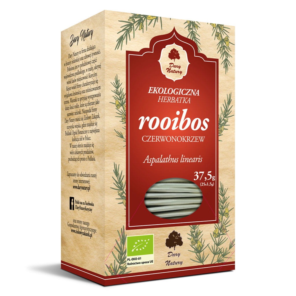 DARY NATURY Herbatka Rooibos EKO 25x1,5g