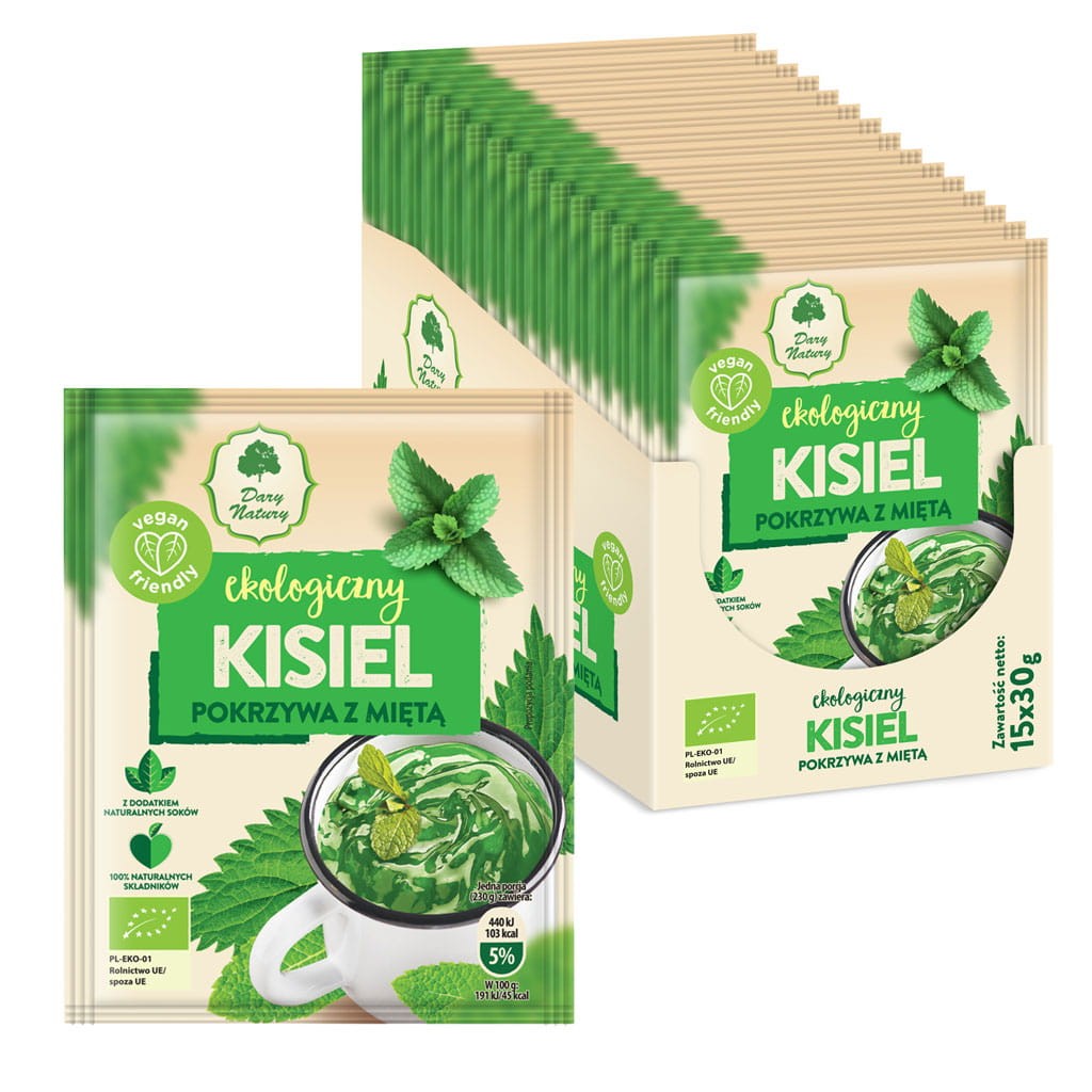 DARY NATURY Kisiel - Pokrzywa z Miętą EKO 15x30g
