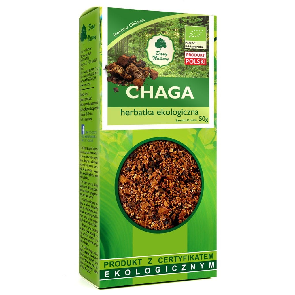 DARY NATURY Chaga EKO 50g  "Guz brzozy"