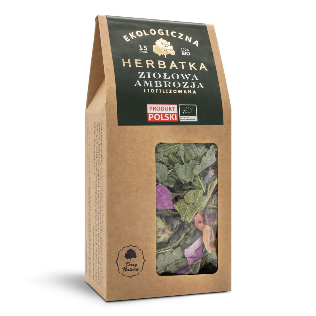 DARY NATURY Liofilizowana herbatka Ziołowa Ambrozja EKO 15g