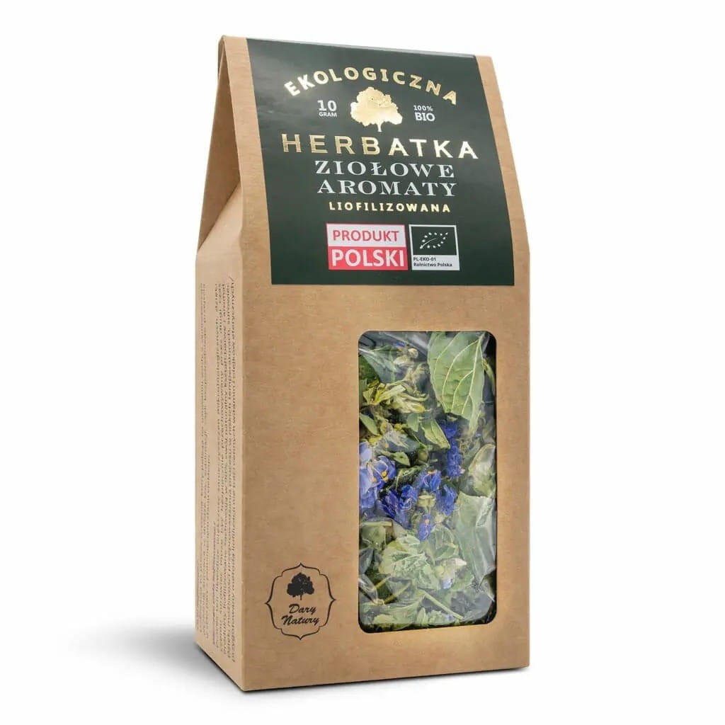 DARY NATURY Liofilizowana herbatka Ziołowe Aromaty EKO 10g