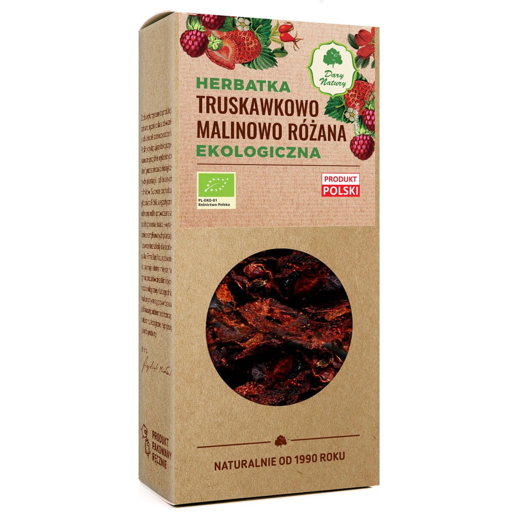 Herbatka Truskawkowo-malinowo-różana EKO 100g