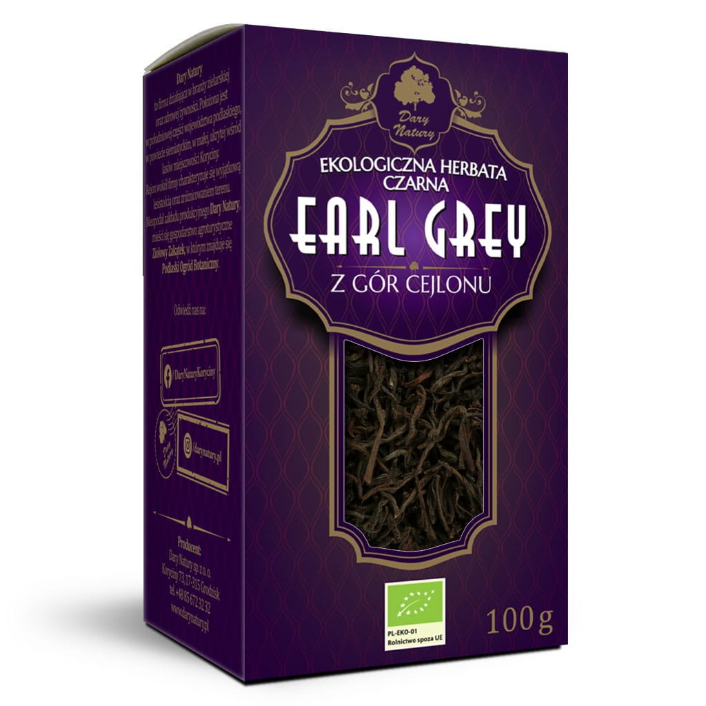 DARY NATURY Herbata Czarna Earl Grey EKO 100g