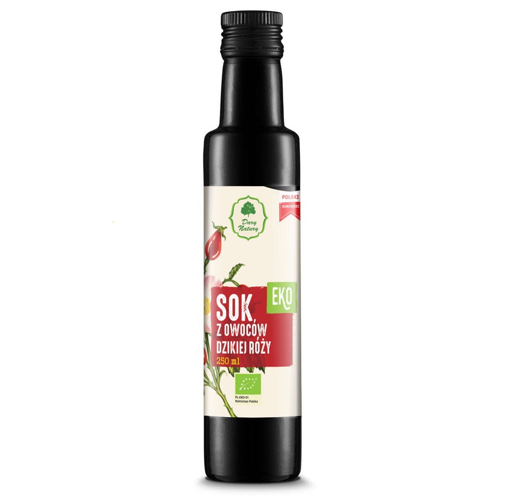 DARY NATURY Sok z owoców dzikiej róży EKO 100% 250ml