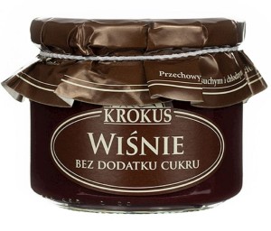KROKUS Wiśnie i jabłka bez dodatku cukru 310g