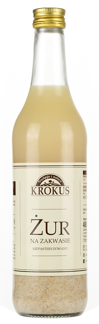 KROKUS Żur na zakwasie niepasteryzowany 500ml