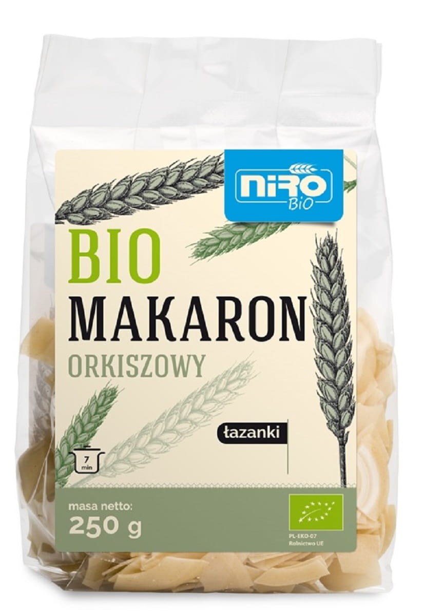NIRO Makaron (orkiszowy) łazanki Bio 250g