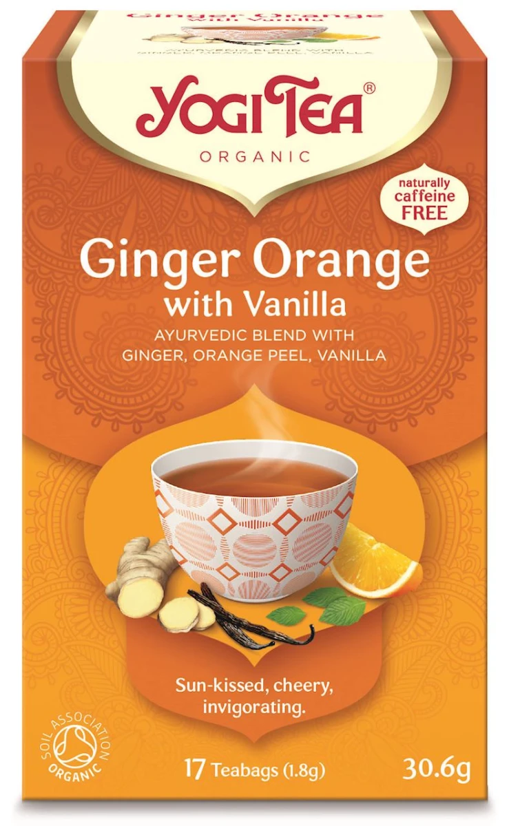 YOGI TEA Herbatka imbirowo-pomarańczowa z wanilią (Ginger Orange with Vanilla) Bio (17x1,8g)