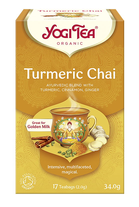 YOGI TEA Herbatka Złoty chai z kurkumą (Turmeric Chai) Bio (17x2g)