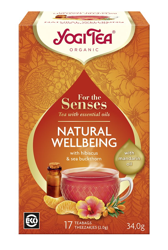YOGI TEA Herbatka dla zmysłów na dobre samopoczucie (For the senses Natural Wellbeing) Bio (17x2g)