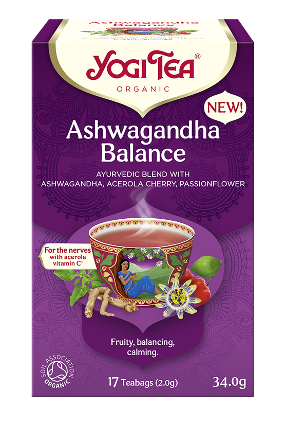 YOGI TEA Herbatka Ajurwedyjska Równowaga z Ashwagandhą (Ashwagandha Balance) Bio (17x2g)