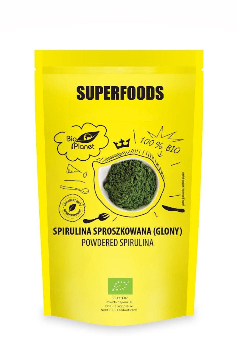 BIO PLANET Spirulina sproszkowana Bio 200g