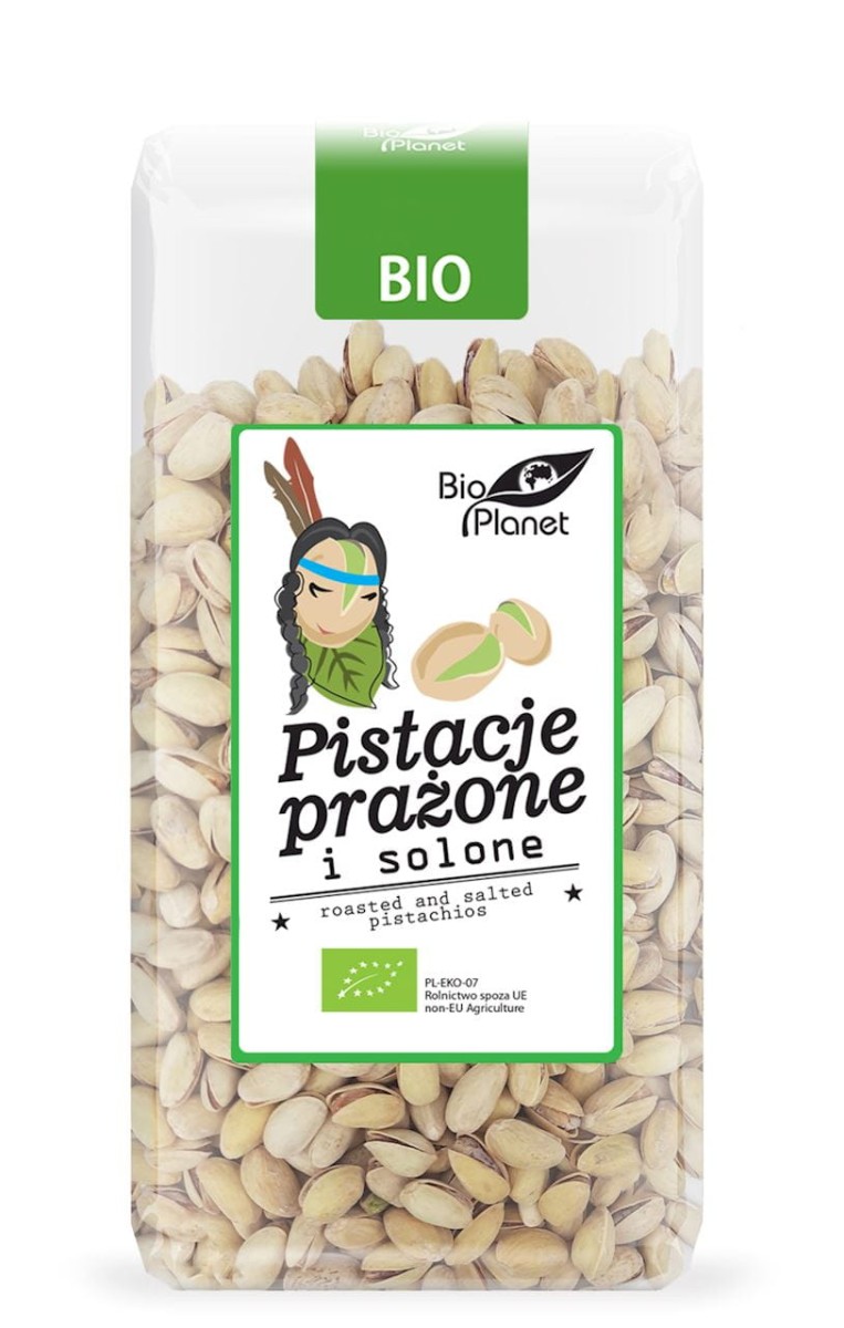 BIO PLANET Pistacje prażone i solone Bio 300g