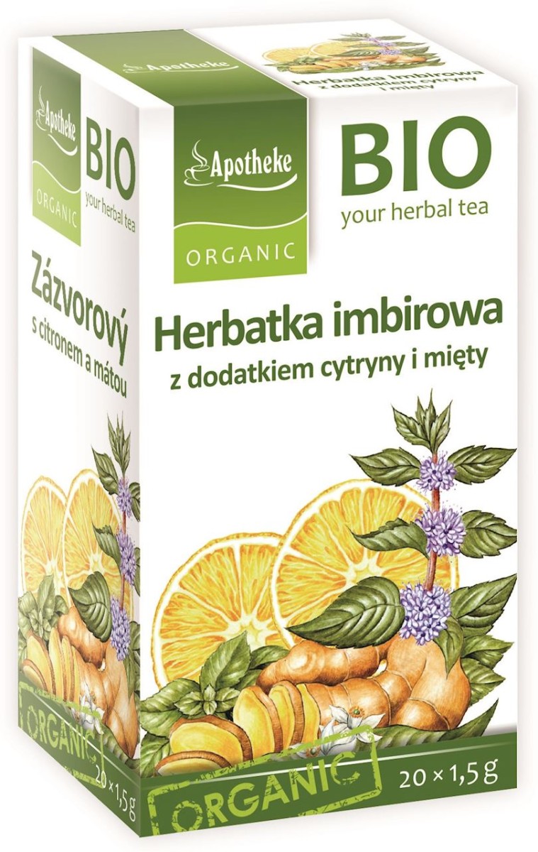 APOTHEKE Herbatka imbirowa (cytryna i mięta) Pio 20 saszetek