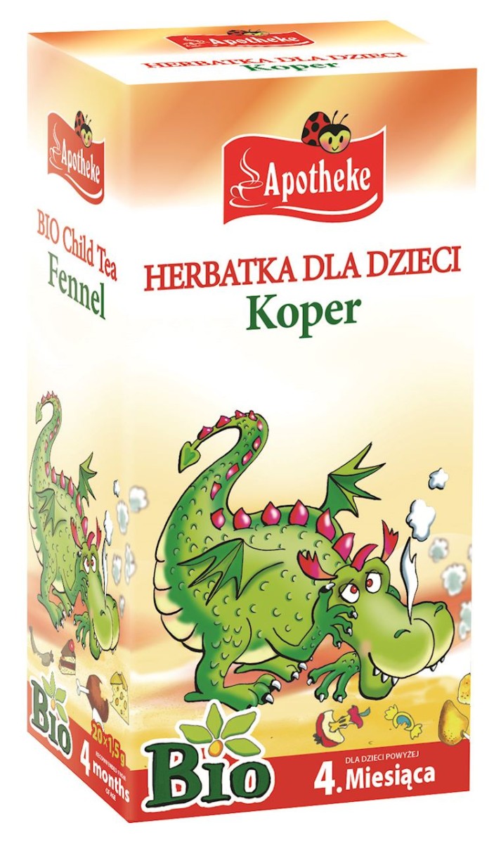 APOTHEKE Herbatka dla dzieci po 4 miesiącu Koper 20 saszetek