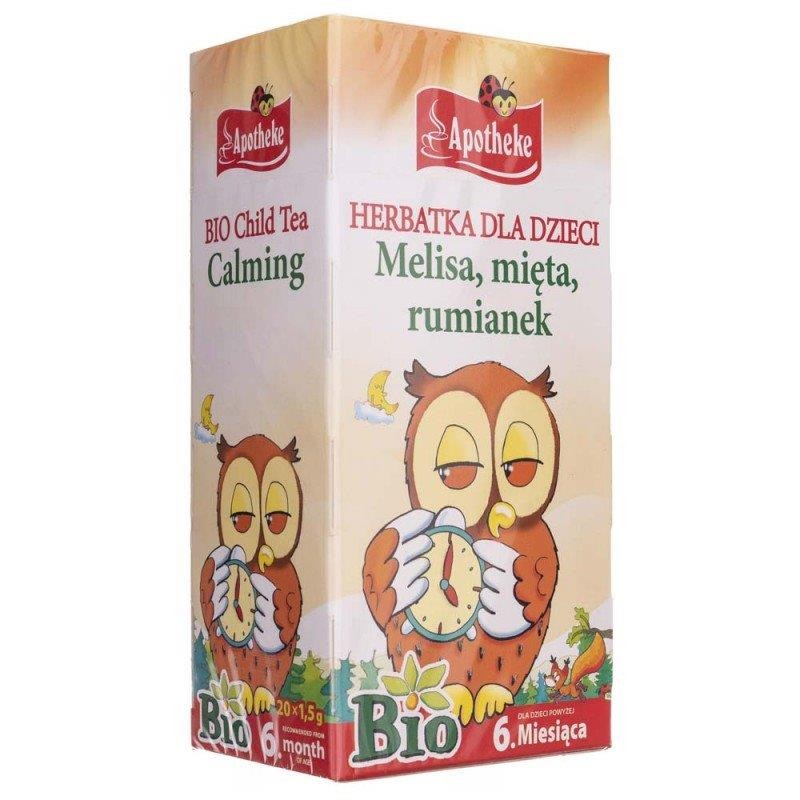 APOTHEKE Herbatka dla dzieci po 6 miesiącu życia Melisa, mięta i rumianek Bio 20 saszetek