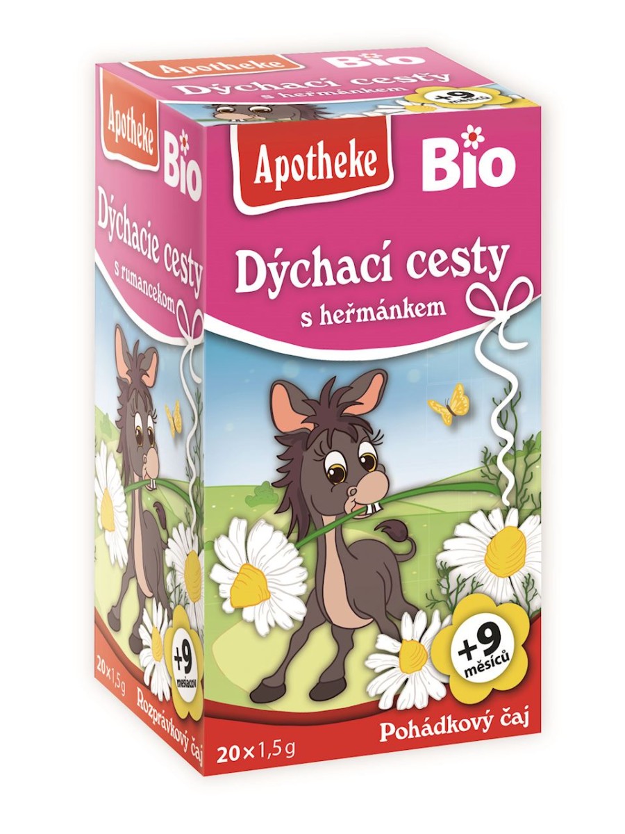 APOTHEKE Herbatka dla dzieci Na drogi oddechowe po 9 miesiącu Bio 20 saszetek