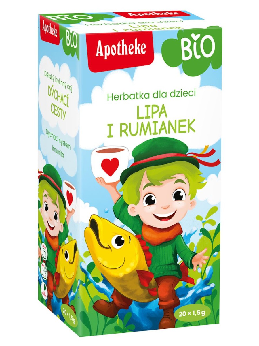 APOTHEKE Herbatka dla dzieci Lipa i rumianek Bio 20 saszetek