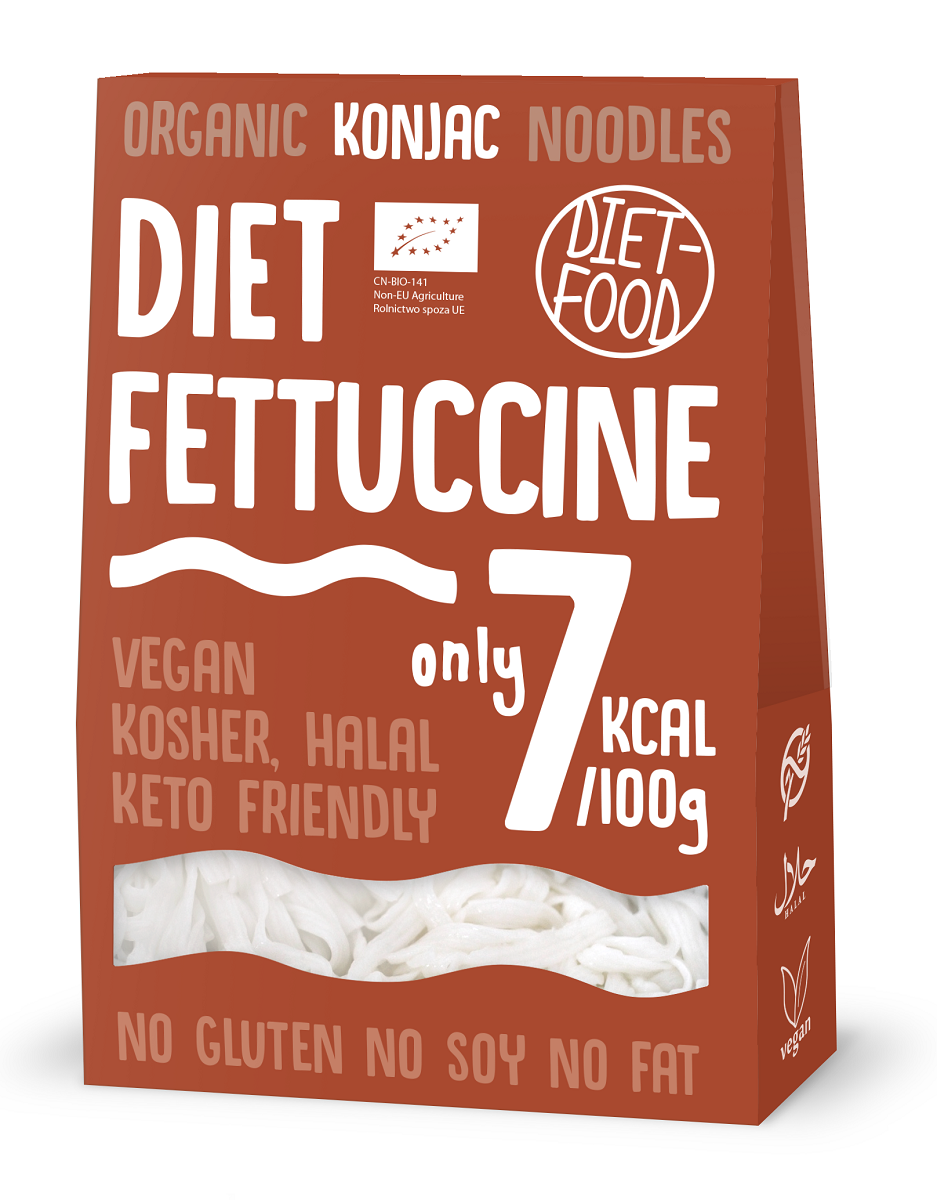 DIET-FOOD Makaron (konjac) Fettuccine bezglutenowy Bio 385g (300g)