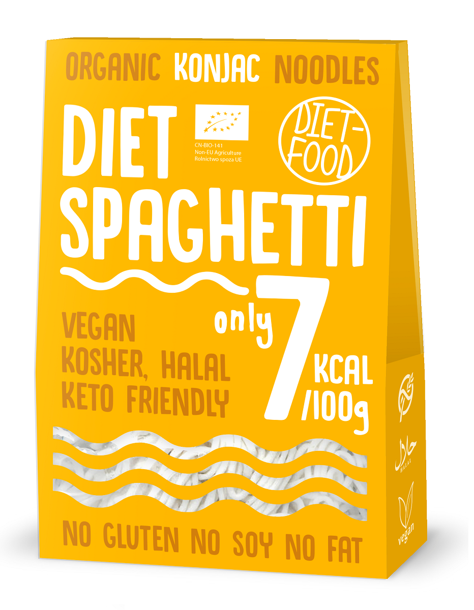 DIET-FOOD Makaron (konjac) Spaghetti bezglutenowy Bio 385g (300g)