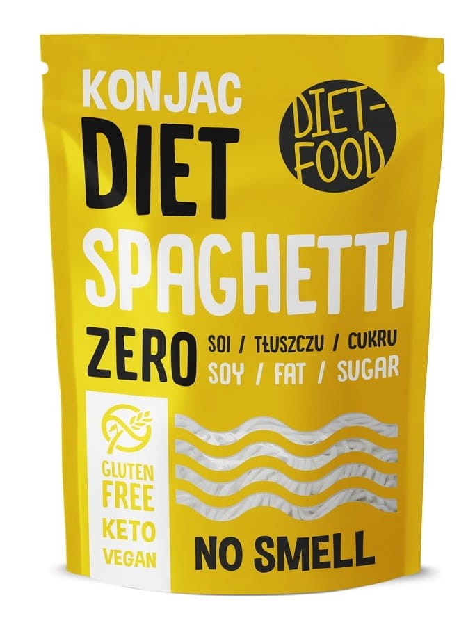 DIET FOOD Makaron (konjac) Spaghetti bezglutenowy 270g (200g)