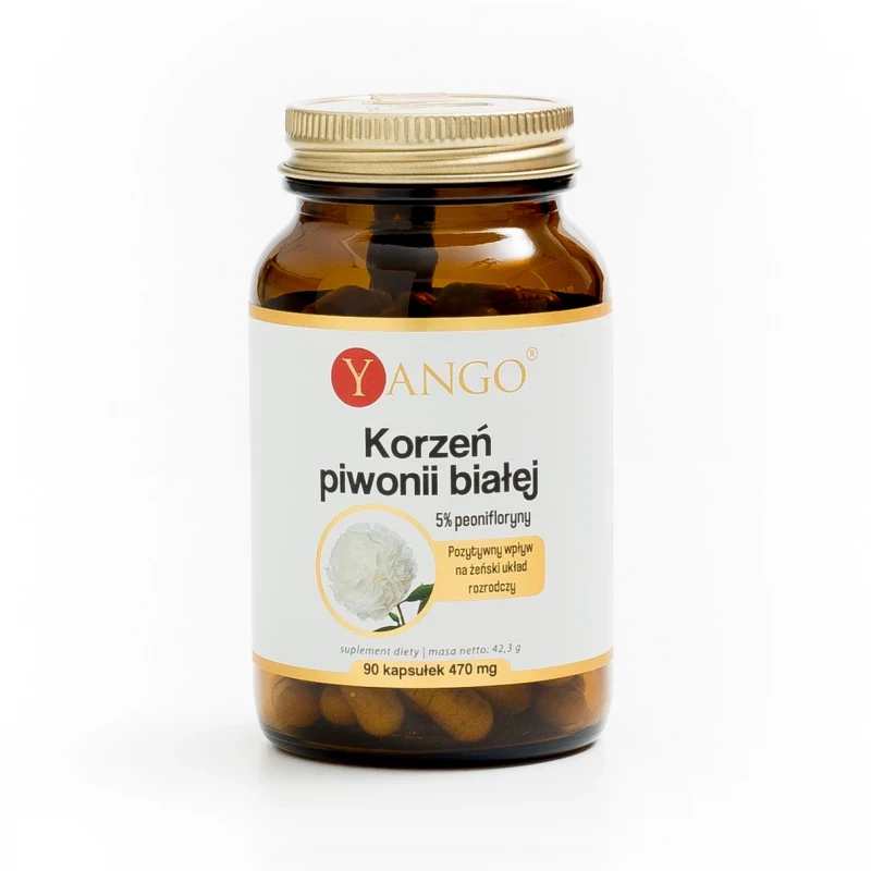 YANGO Korzeń piwonii białej 5% 90 kapsułek