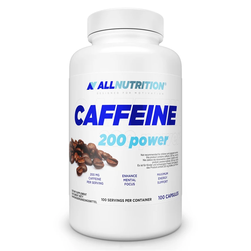 Allnutrition Caffeine 200 power 100 kapsułek