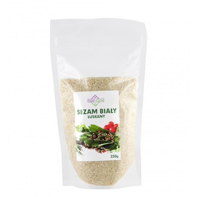 SOUL FARM Sezam biały łuskany 250g