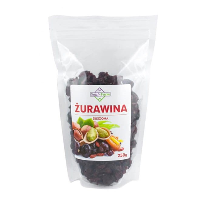 SOUL FARM Żurawina suszona 250g