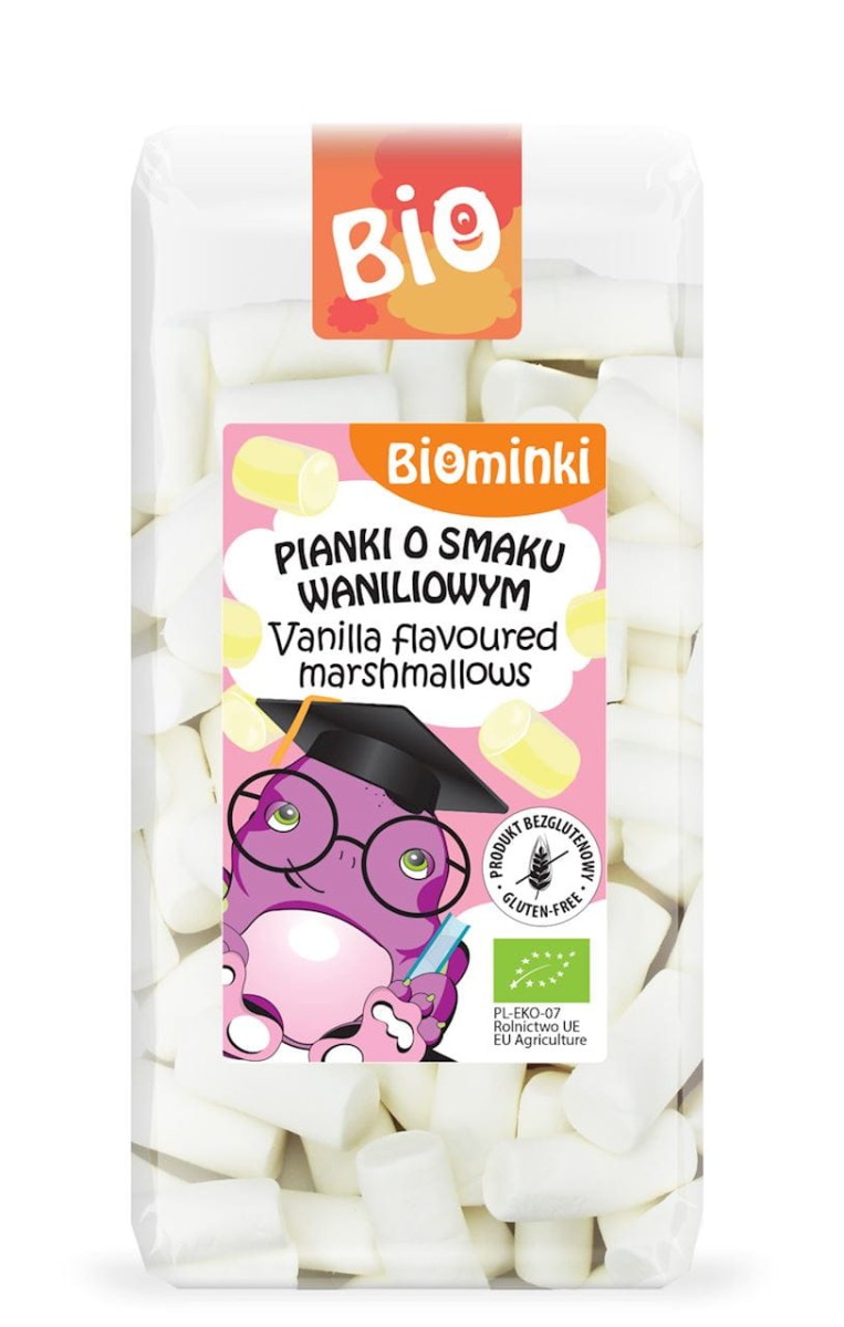 BIO PLANET Pianki o smaku waniliowym bezglutenowe Bio 100g