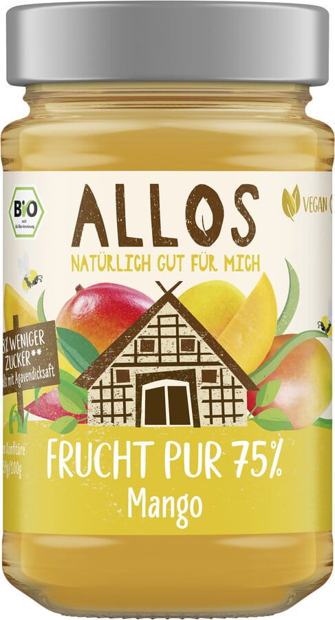 ALLOS Mus z mango (75% owoców) Bio 250g