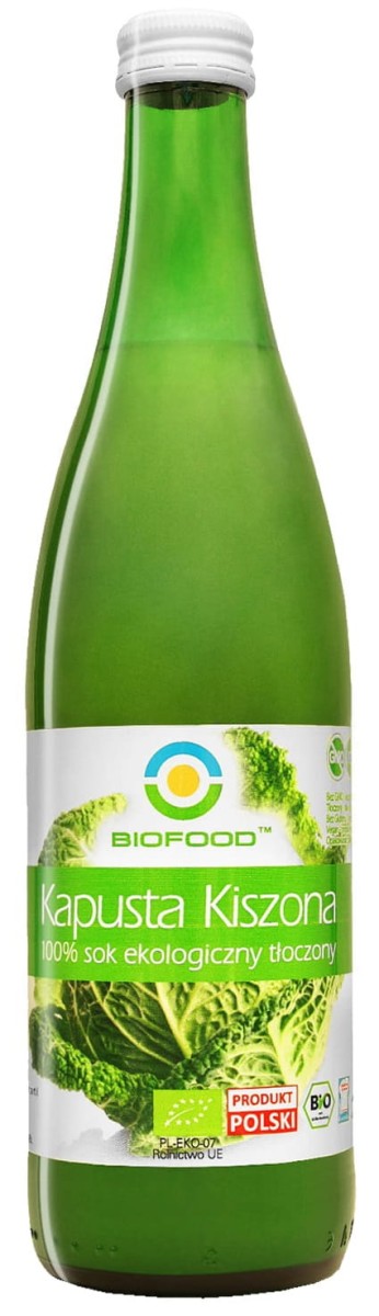 BIO FOOD Sok z kapusty kiszonej NFC bezglutenowy Bio 500ml