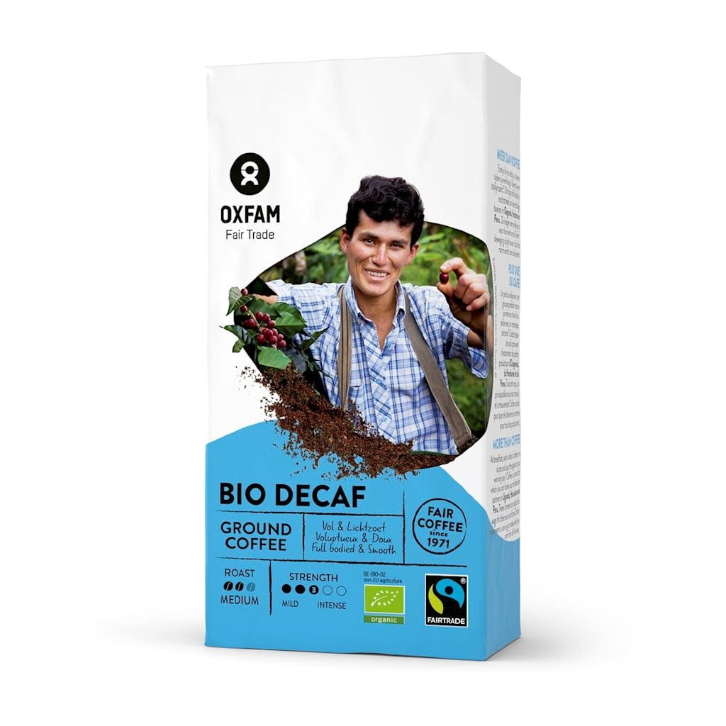 OXFAM Kawa mielona bezkofeinowa arabica/robusta fair trade Bio 250g
