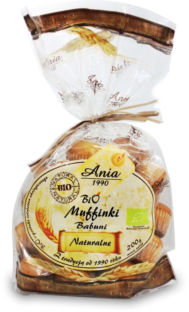 BIO ANIA Muffinki bąbuni naturalne Bio 200g