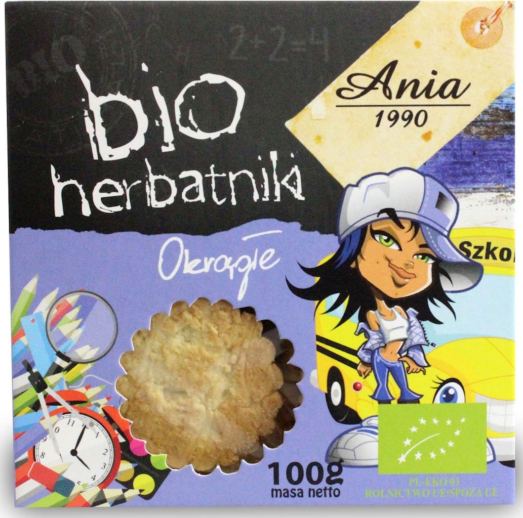 BIO ANIA Herbatniki okrągłe Bio 100g