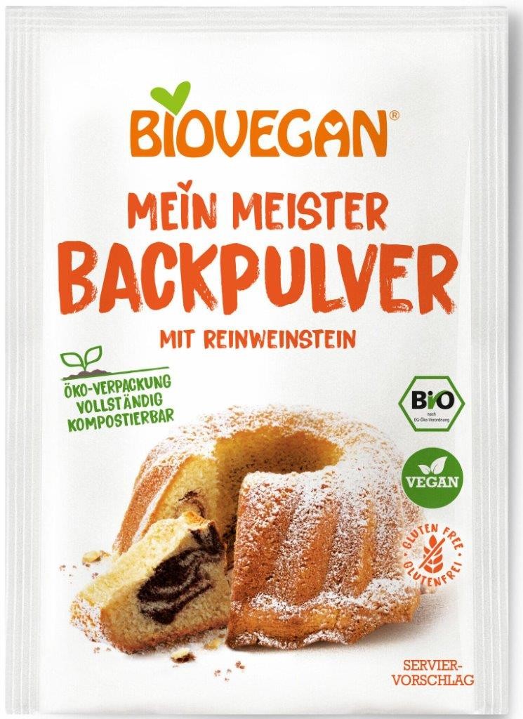 BIOVEGAN Proszek do pieczenia bezglutenowy Bio (3x17 g) 51g