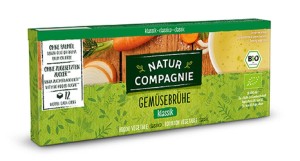NATUR COMPAGNIE Bulion - kostki warzywne bez dodatku cukrów Bio (12x10,5 g) 126g