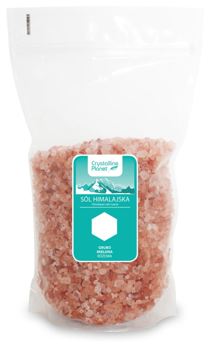 CRYSTALLINE PLANET Sól himalajska rżowa grubo mielona 1kg
