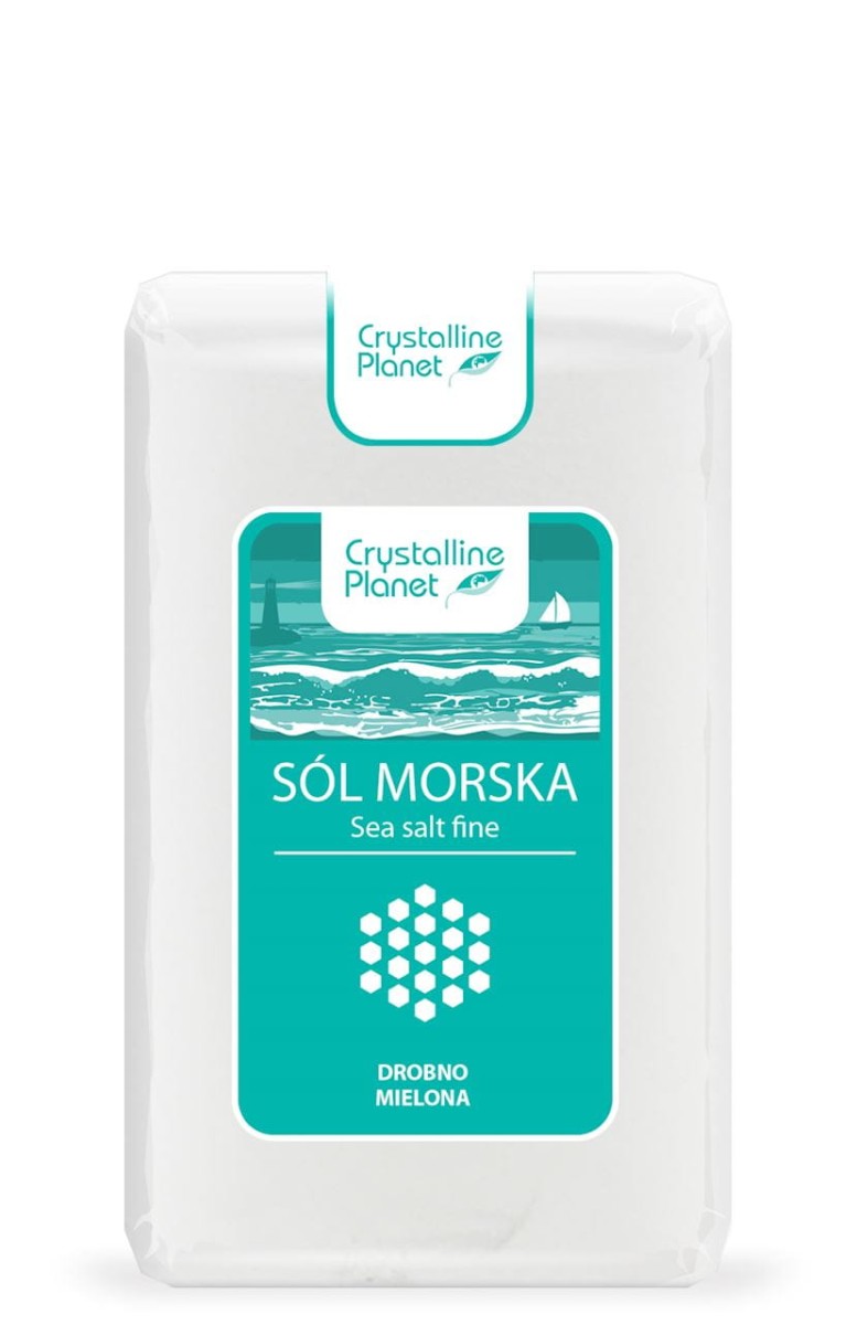 CRYSTALLINE PLANET Sól morska drobno mielona 600g