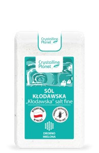 CRYSTALLINE PLANET Sól kłodawska drobno mielona bezglutenowa 600g