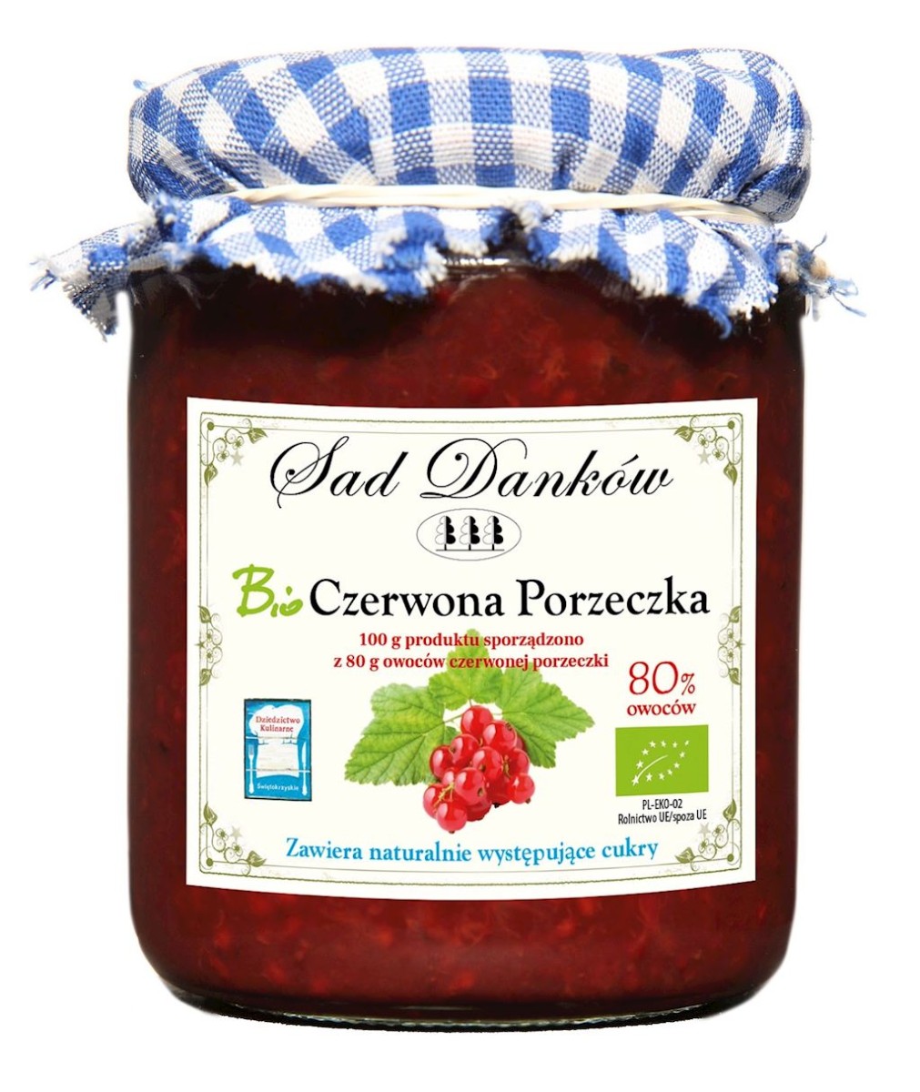 SAD DANKÓW Czerwona porzeczka 80% Bio 260g