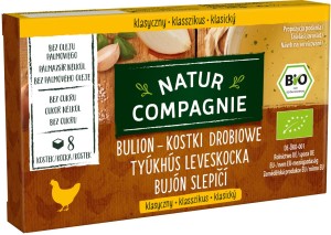 NATUR COMPAGNIE Bulion - kostki drobiowe bez cukru Bio (8x11g) 88g