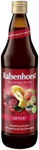 RABENHORST Sok wieloowocowy nfc detox z burakiem, matchą i spiruliny Bio 750ml
