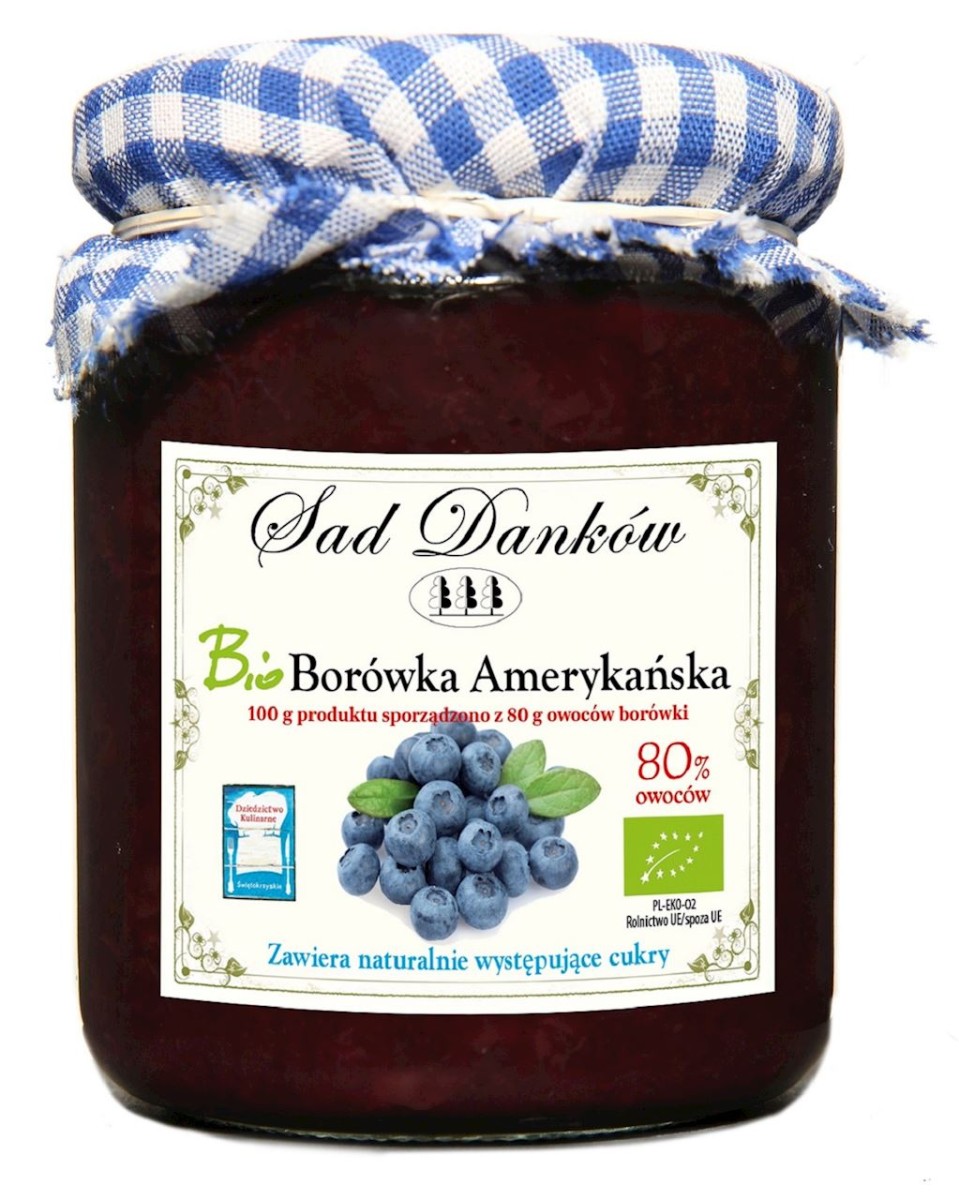 SAD DANKÓW Borówka amerykańska 80% Bio 260g