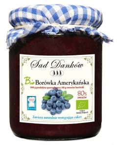 SAD DANKÓW Borówka amerykańska 80% Bio 260g