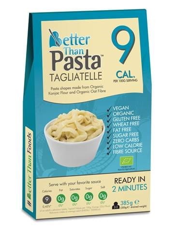 BETTER THAN FOODS Makaron (konjac) tagliatelle bezglutenowy Bio 385 g (300g)