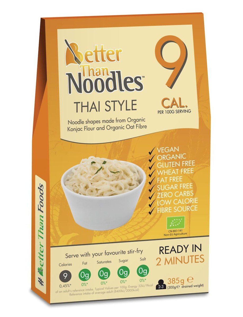BETTER THAN FOODS Makaron (konjac) thai style bezglutenowy Bio 385 g (300g)